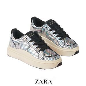 ZARA Kids | Silver | PATTERNED SNEAKERS